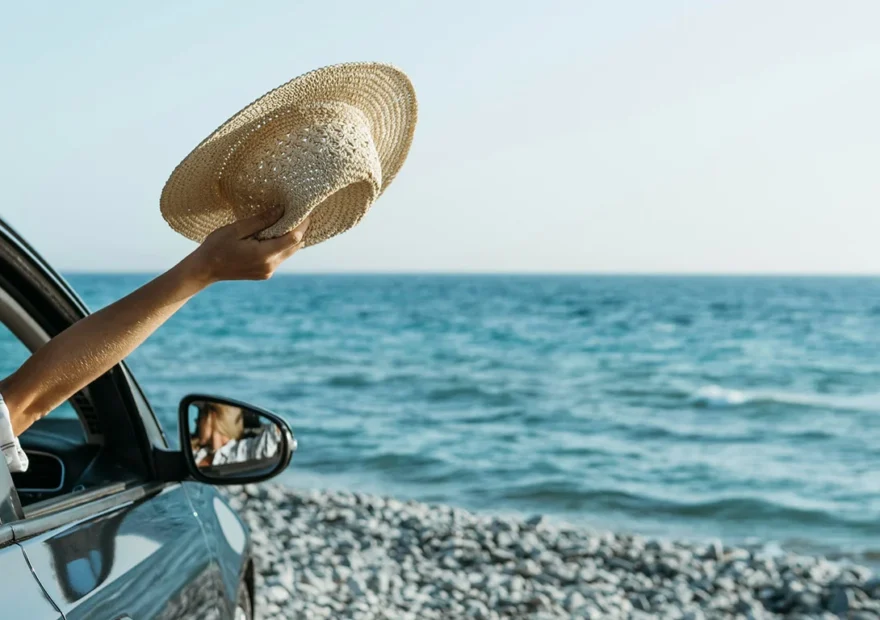Pare-brise endommagé pendant un trajet de vacances