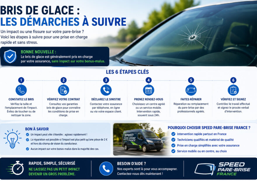 Démarches après un bris de glace