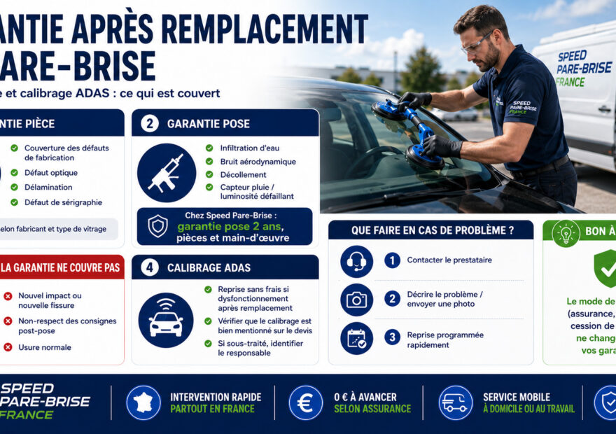 Garantie après remplacement de pare-brise