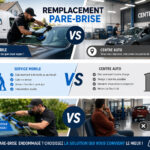 Remplacement pare-brise mobile vs centre auto