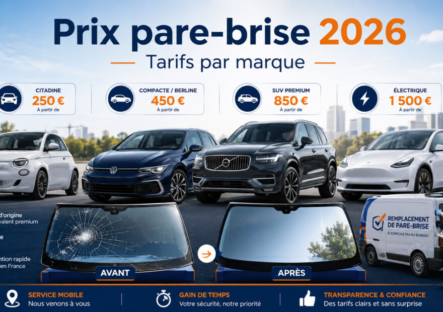 Prix d’un pare-brise en 2026