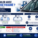 rouler avec un pare-brise fissuré